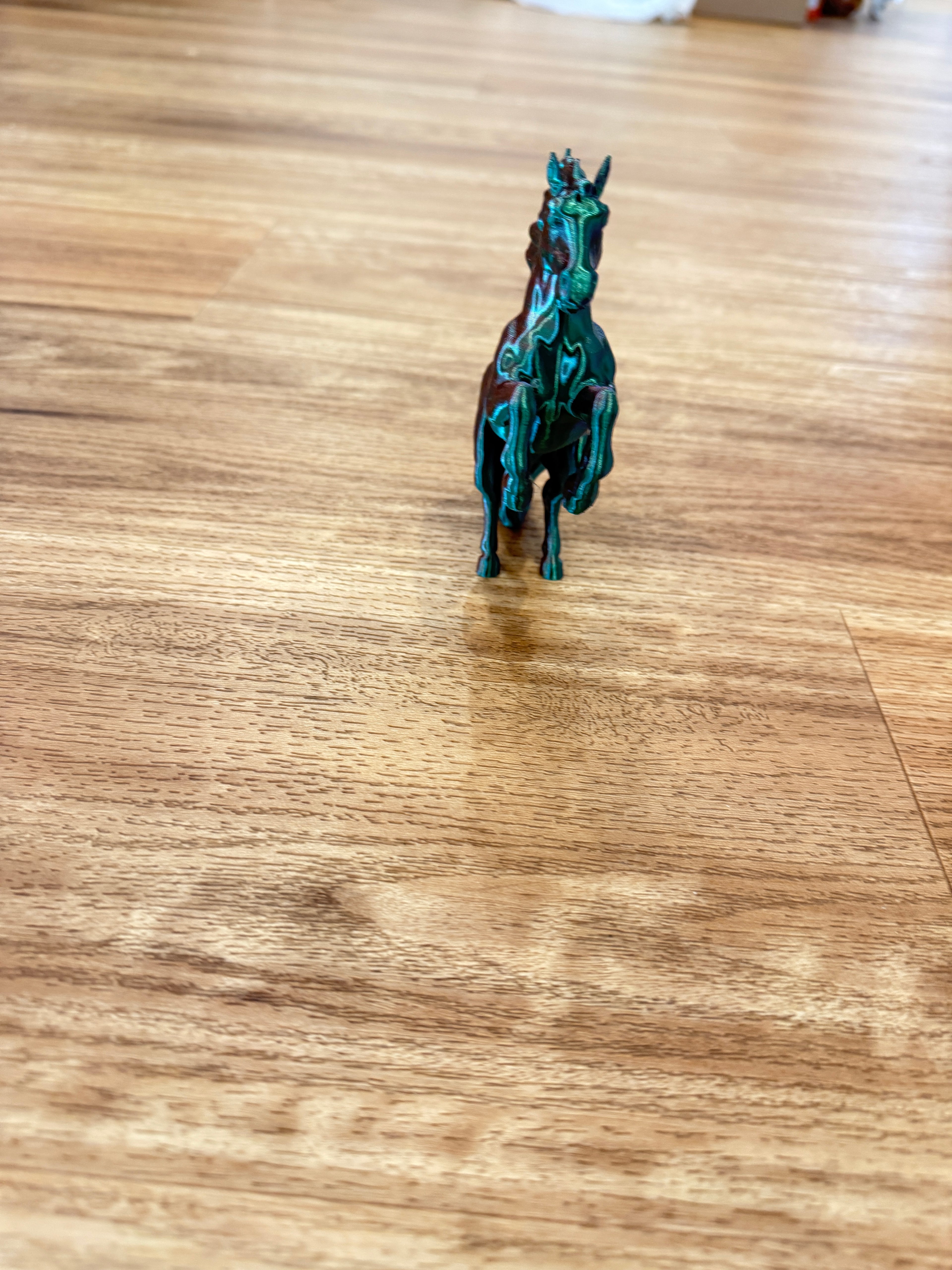 3D printed rearing horse
